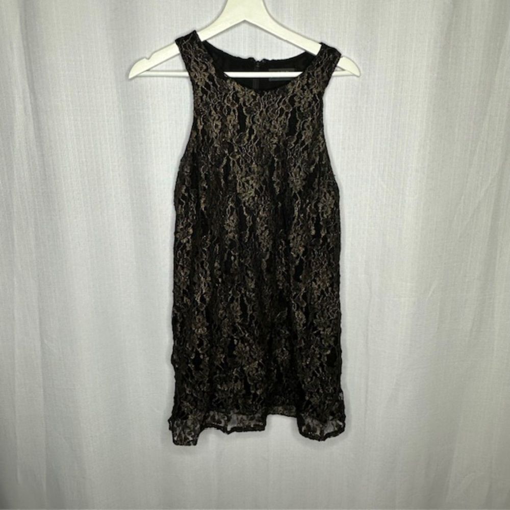 ASTR‎ Black Gold Lace Dress